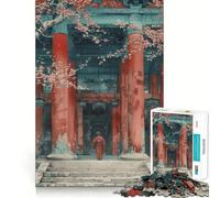 The Temple Jigsaw Puzzles 1000 Pieces for Adults Think Smart Toy Indoor Play Accurate Cut Lovely Gift (38x52cm)