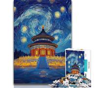 The Temple of Heaven Jigsaws Puzzles 1000 Pieces for Teenagers Gifts,for Educational Game Challenge Toy Unique Home Decor And Gifts 75x50cm