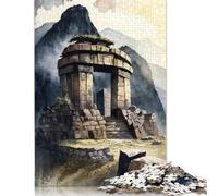 The Temple of The Sun Peru Puzzle Educational Games Family Activities Premium Cardboard Jigsaw Puzzle for Women Men 1000pcs (75x50cm)