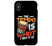 The Tempo Is What I Say It Is Djembe Player Case for iPhone X/XS