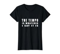 the Tempo is Whatever i say it is Value Graphic T-Shirt, Women, Black, XL