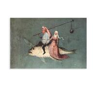The Temptation of Saint Anthony Flying Fish Hieronymus Bosch Canvas Art Poster And Wall Art Picture Print Modern Family Bedroom Decor Unframe 20x30inc