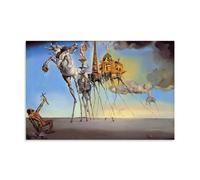 The Temptation of St. Anthony 1946 by Salvador Dali Surrealism Poster Featuring Ethereal Landscapes And Mythical Elements for Wall Decor Unframe 20x30inch(50x75cm)