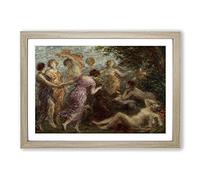 The Temptation of St. Anthony by Henri Le Sidaner Framed Print | A2 Oak Framed Wall Art | Ready to Hang | Modern Nature Picture | Living Room Bedroom Lounge Office