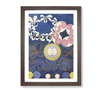 The Ten Largest No.1 By Hilma Af Klint Classic Painting Framed Print | A3 Walnut Framed Wall Art | Ready to Hang | Classic Historical Picture | Living Room Bedroom Lounge Office