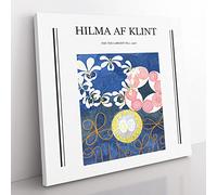 The Ten Largest No.1 By Hilma Af Klint Exhibition Museum Classic Painting Canvas Wall Art Print Ready to Hang, Framed Picture for Living Room Bedroom Home Office Décor, 35x35 cm (14x14 Inch)