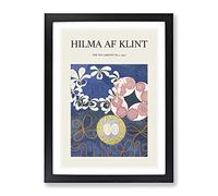 The Ten Largest No.1 By Hilma Af Klint Exhibition Museum Painting Framed Print | A2 Black Framed Wall Art | Ready to Hang | Modern Historical Picture | Living Room Bedroom Lounge Office