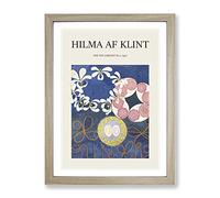 The Ten Largest No.1 By Hilma Af Klint Exhibition Museum Painting Framed Print | A3 Oak Framed Wall Art | Ready to Hang | Modern Historical Picture | Living Room Bedroom Lounge Office