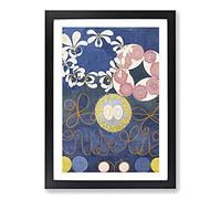 The Ten Largest No.1 by Hilma Af Klint Framed Print | A2 Black Framed Wall Art | Ready to Hang | Modern Nature Picture | Living Room Bedroom Lounge Office