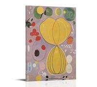 The Ten Largest, No. 7, Adulthood By Hilma Af Klint Abstract Poster Canvas Wall Decor Art Painting Prints on Modern Artwork for Living Room,Bathroom,Bedroom,Home 16x24inch(40x60cm)