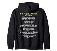 The Tequila Prayer - Funny Agave & Lime Drinking Parody Zip Hoodie