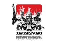 The Terminator Endoskeleton Unisex Ringer T-Shirt - White/Red - M