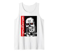 The Terminator High Contrast Endoskeleton Robot Action Movie Tank Top