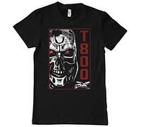 The Terminator Officially Licensed T-800 Machine Mens T-Shirt (Black), Medium