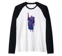The Terminator T-800 Endoskeleton Battle Rifle Raglan Baseball Tee
