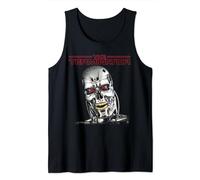 The Terminator T-800 Head Retro Cyborg Gamer Classic Sci-Fi Tank Top