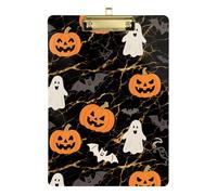 The Terrifying Black Halloween Ghosts Bat A4 Folder clipboard Acrylic Cute for Personalized clipboards for Teachers Size 9 x 12