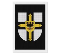 The Teutonic Knights Logo Diamond Painting Kits for Adults Full Square Drill Diamond Art 8"x12"