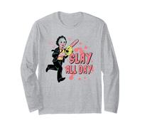 The Texas Chainsaw Massacre Slay All Day Leatherface Movie Long Sleeve T-Shirt