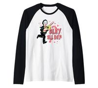The Texas Chainsaw Massacre Slay All Day Leatherface Movie Raglan Baseball Tee