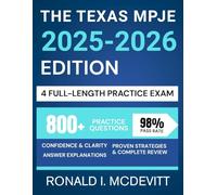 The Texas MPJE 2025-2026 Edition: Your Complete Roadmap to Navigating Pharmacy Law, Featuring Targeted Review, Realistic Practice Questions, and Clear Legal Breakdowns.