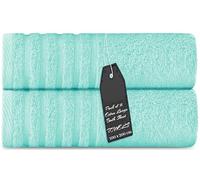 THE TEXTILE COMPANY 2x Luxurious Jumbo Bath Sheet 100% Combed Ring-Spun Cotton 100 x 200 CM Ultra Soft and Highly Absorbent, Thick Large Bathroom Towels (MINT)