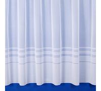 The Textile House Leanne White Semi-Plain Net Curtain - 2 Metres Wide x 40" (102cm) Drop