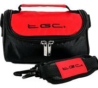 The TGC ® Anti-Shock Camera Case for Casio EX-Z700 (Crimson Red & Black)