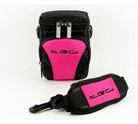 The TGC ® Anti-Shock Camera Case for Nikon Coolpix L28, P330, S3500, S5200, S6500 (Hot Pink & Black)