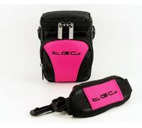 The TGC ® Anti-Shock Camera Case for Nikon Coolpix W300 (Black & Hot Pink)