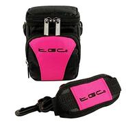 The TGC ® Anti-Shock Camera Case for Panasonic Lumix DMC-LX5, DMC-TZ8, DMC-ZS5 (Hot Pink & Black)