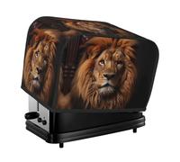 The The Lion's Gaze toaster cover is suitable for 2 small toaster covers with wide slots and comes with a storage pocket to meet diverse baking needs.