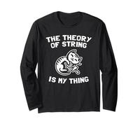 The Theory Of String Is My Thing Cute Cat Physics Lover Joke Long Sleeve T-Shirt