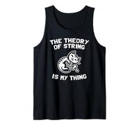 The Theory Of String Is My Thing Cute Cat Physics Lover Joke Tank Top
