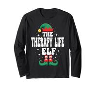 The Therapy Life Elf Funny Christmas Matching Family Long Sleeve T-Shirt