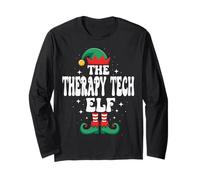 The Therapy Tech Elf Funny Christmas Matching Family Long Sleeve T-Shirt