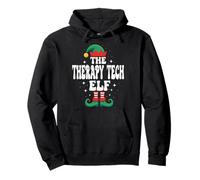 The Therapy Tech Elf Funny Christmas Matching Family Pullover Hoodie