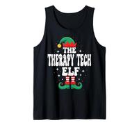 The Therapy Tech Elf Funny Christmas Matching Family Tank Top