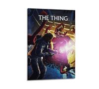 The Thing 1982 Movie Illustration Poster Canvas Wall Poster Decoration Painting Art Bedroom Living Room Office Painting Modern Home Decoration Wall Art Picture Print 16 x 24 inches (40 x 60 cm)