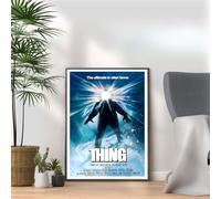 The Thing, 80s Movie Print Vintage Nostalgic Film Poster, A4 and A3 Size Frame Options Available,Great Home, Pub, Café, Bar Decoration Wall Art Print, House gift for movie lovers (A3 Print Only)