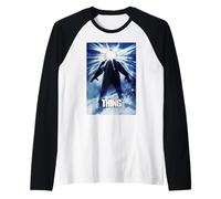 The Thing Glowing Silhouette Movie Poster Raglan Baseball Tee
