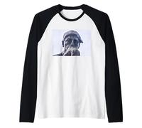 The Thinker by Auguste Rodin Raglan Baseball Tee