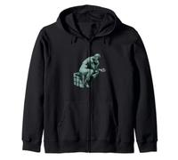 THE THINKER - for those who know How to Solve a Cube Zip Hoodie
