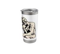 The Thinker man Statue Stainless Steel Insulated Tumbler