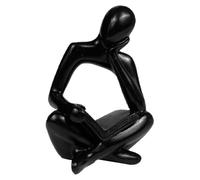 The Thinker Statue - Funny Non Slip Aesthetic Modern - Resin Bookends Elegant Home Decor - for Bedroom Table Bookshelf Office Apartment Outdoor Housewarming Birthday