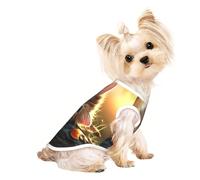 The Thinking Cat Small Dog Shirt,Soft Breathable Dog Shirt for Dogs Cats Boy Girl Pet Tshirt,Suitable for Small Pets