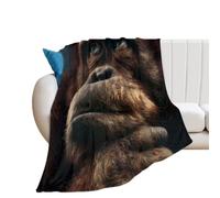 The Thinking Gorilla Soft Flannel Blanket 250g