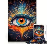 The Third Eye Is Activated Puzzles for Adults 1000 Pieces Brain Challenge Toy Calm Mind Clear Cut Art Collection Piece (38x26cm)