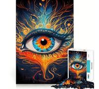 The Third Eye Is Activated Puzzles for Adults 1000 Pieces Brain Challenge Toy Calm Mind Clear Cut Art Collection Piece (38x26cm)