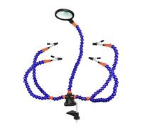 The Third Hand 3 Times Four-Claw Magnifier lamp Desktop Clip PCB Welding Bracket Auxiliary arm Welding Third Hand Tool(SN5SB-FDJ)